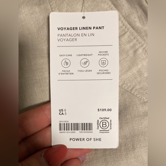 Athleta Voyager Linen Pant // Undyed - Picture 8 of 10